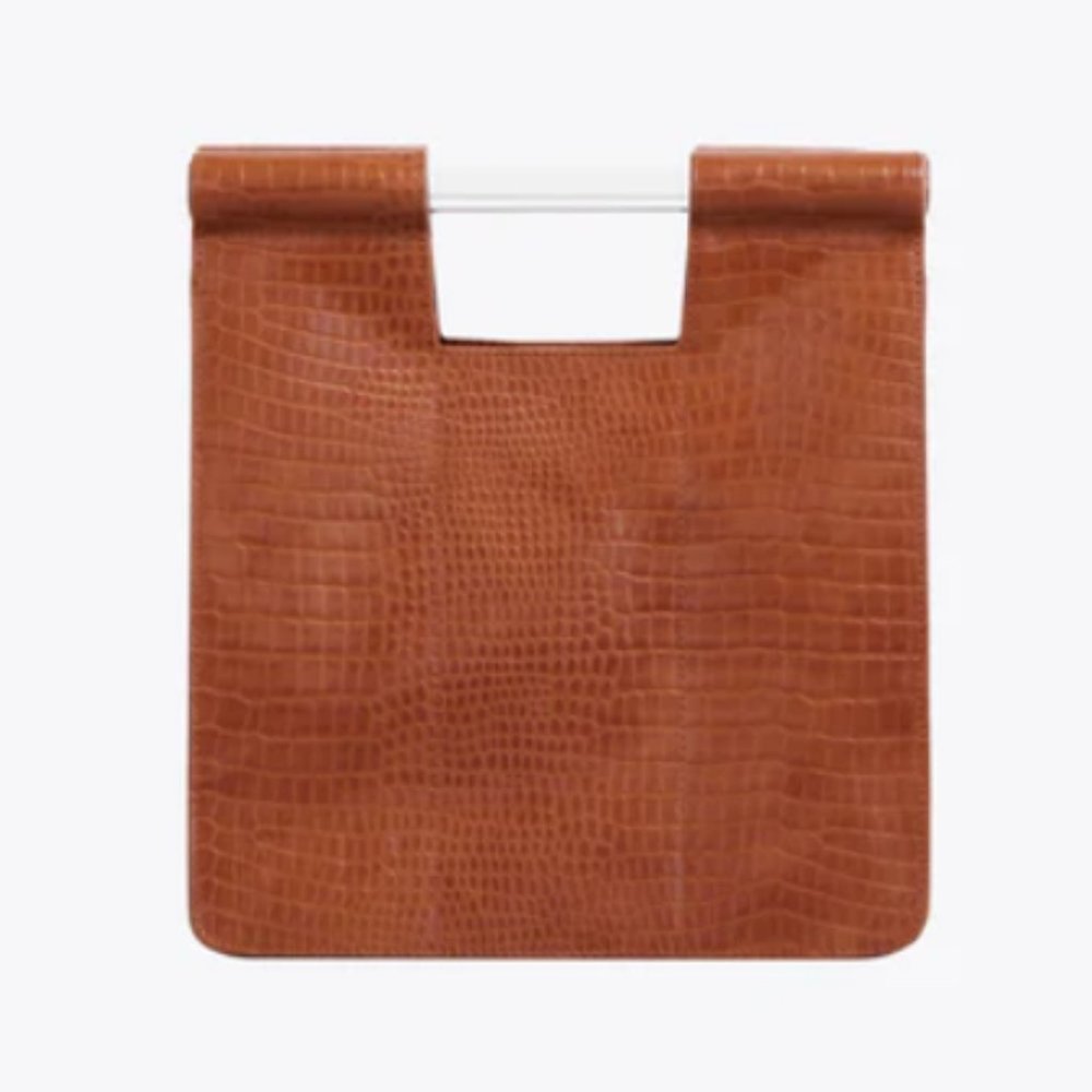Beis The Crossbody in Cognac Croc